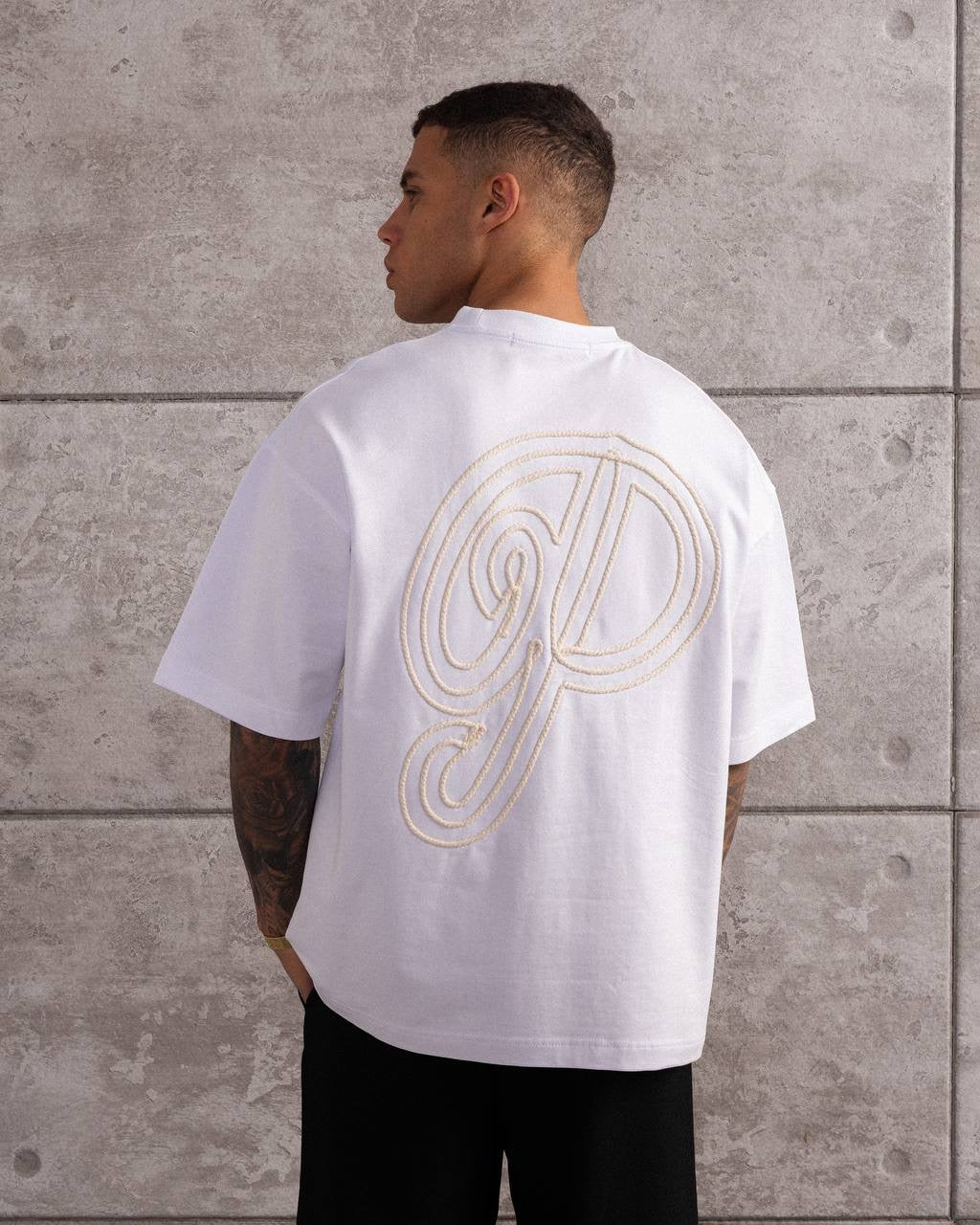 Rope Embroidered Oversized T-Shirt – Paris Streetwear Design