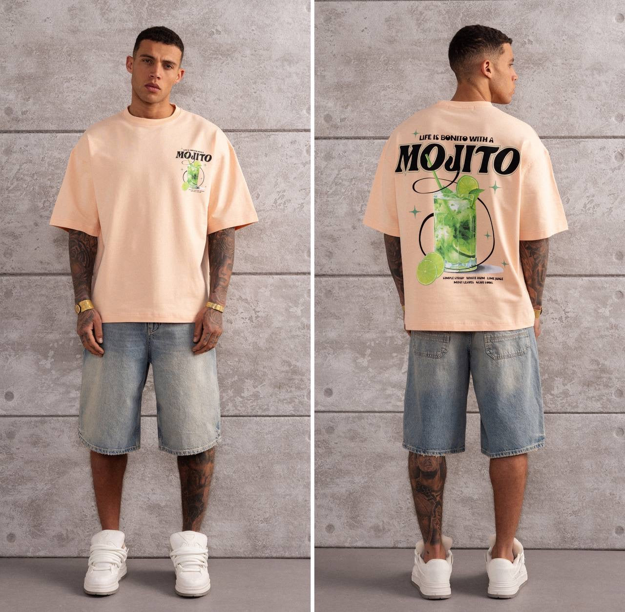 Mojito Graphic Oversized T-Shirt – Men’s Summer Streetwear