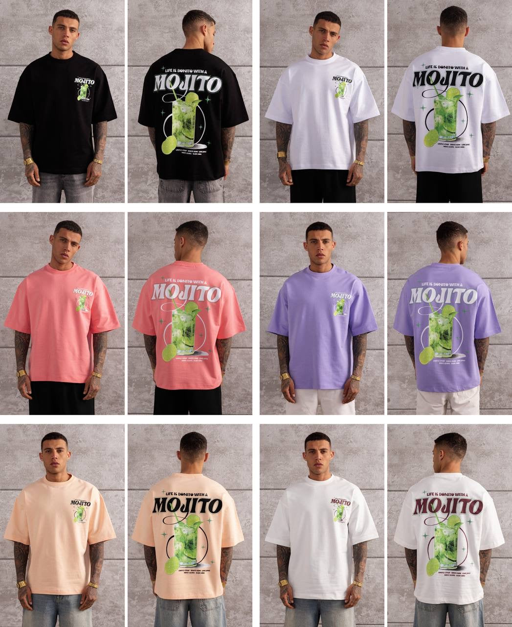 Mojito Graphic Oversized T-Shirt – Men’s Summer Streetwear