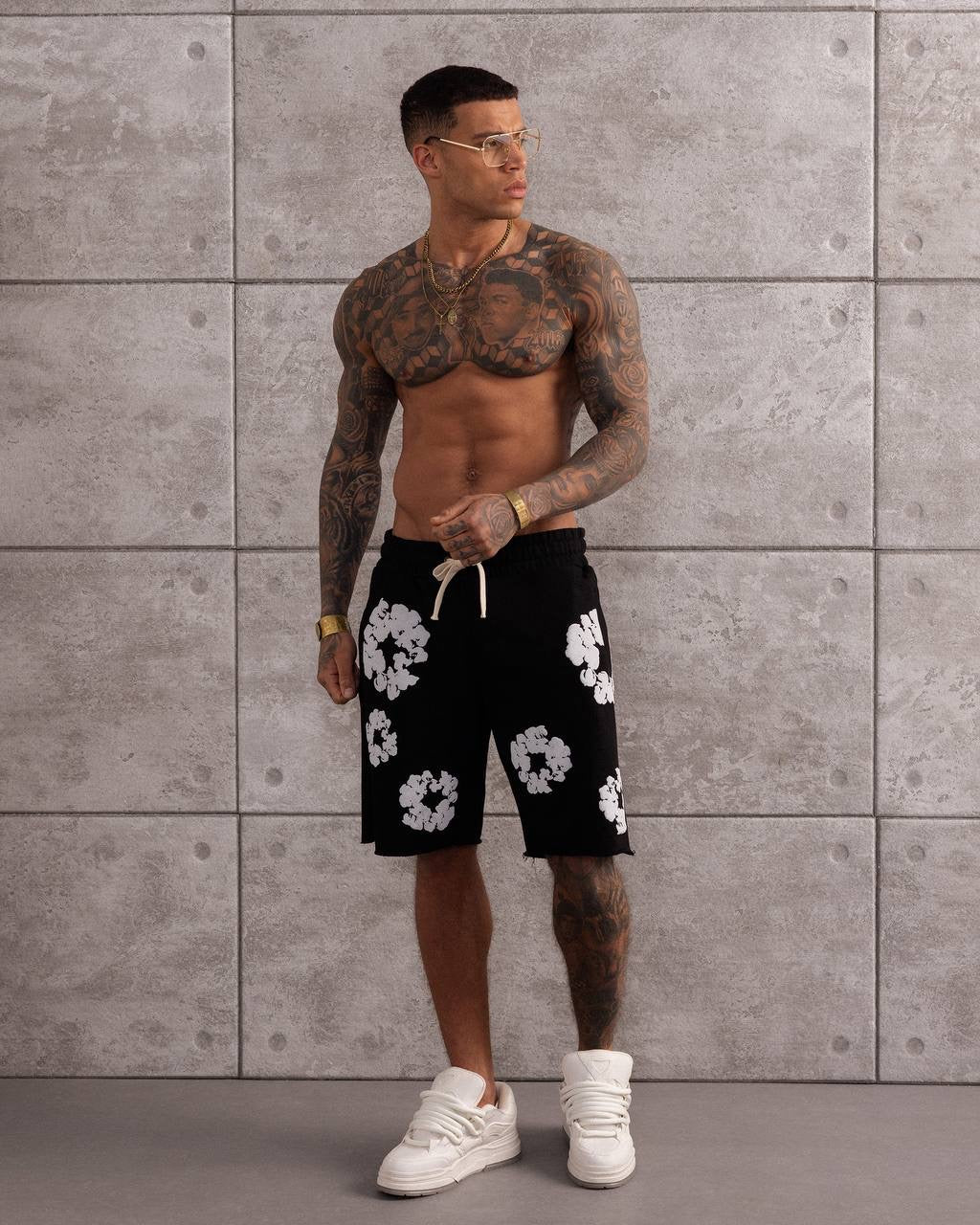 Graphic Print Men’s Casual Shorts – Streetwear Summer Essential