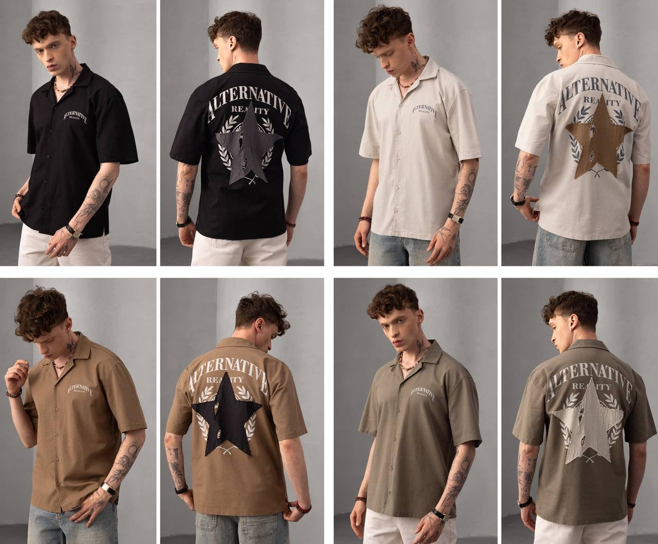 Alternative Reality – Men's Star Patch Casual T-Shirt