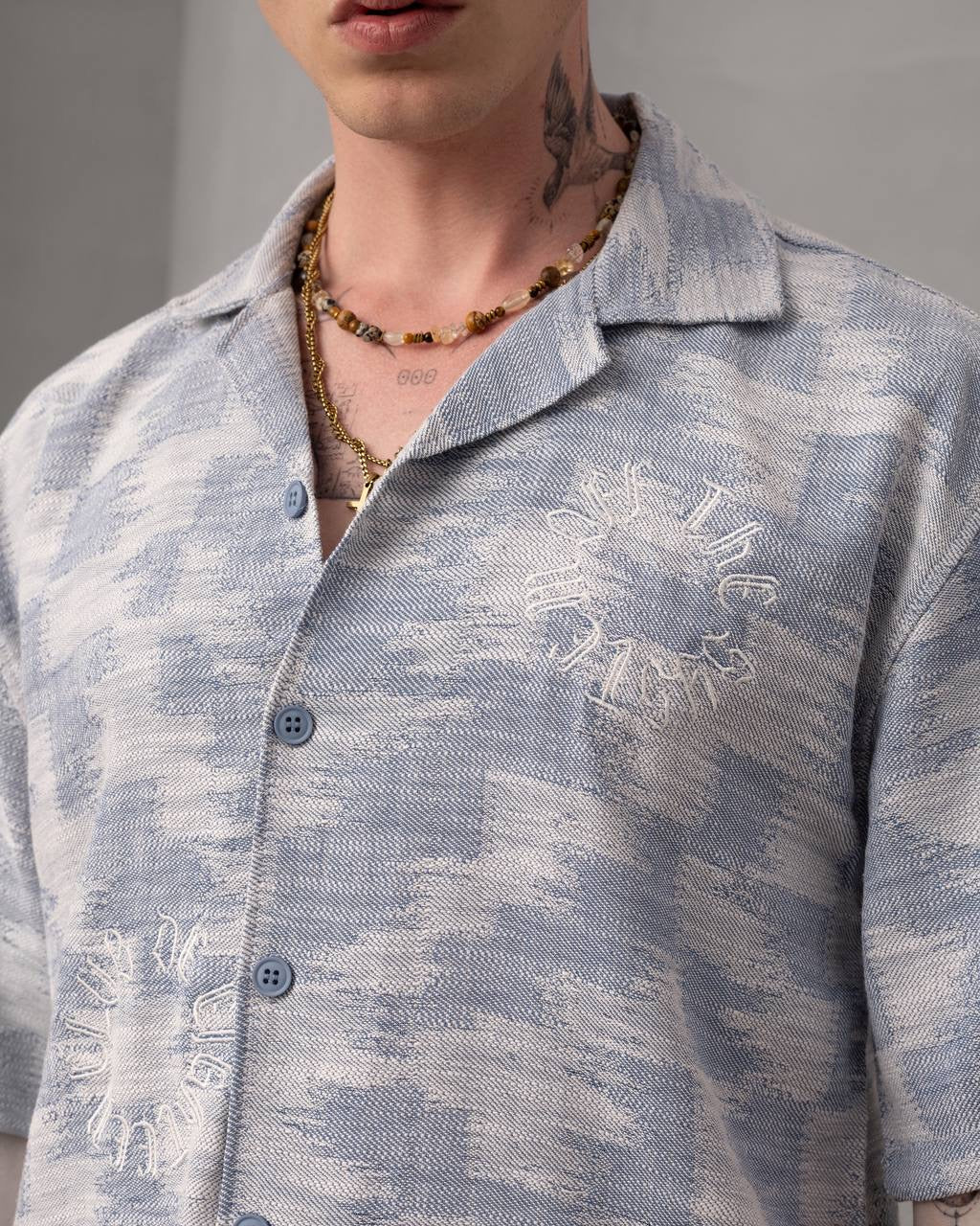 Off Life Button-Up Shirt – Men's Casual Short Sleeve