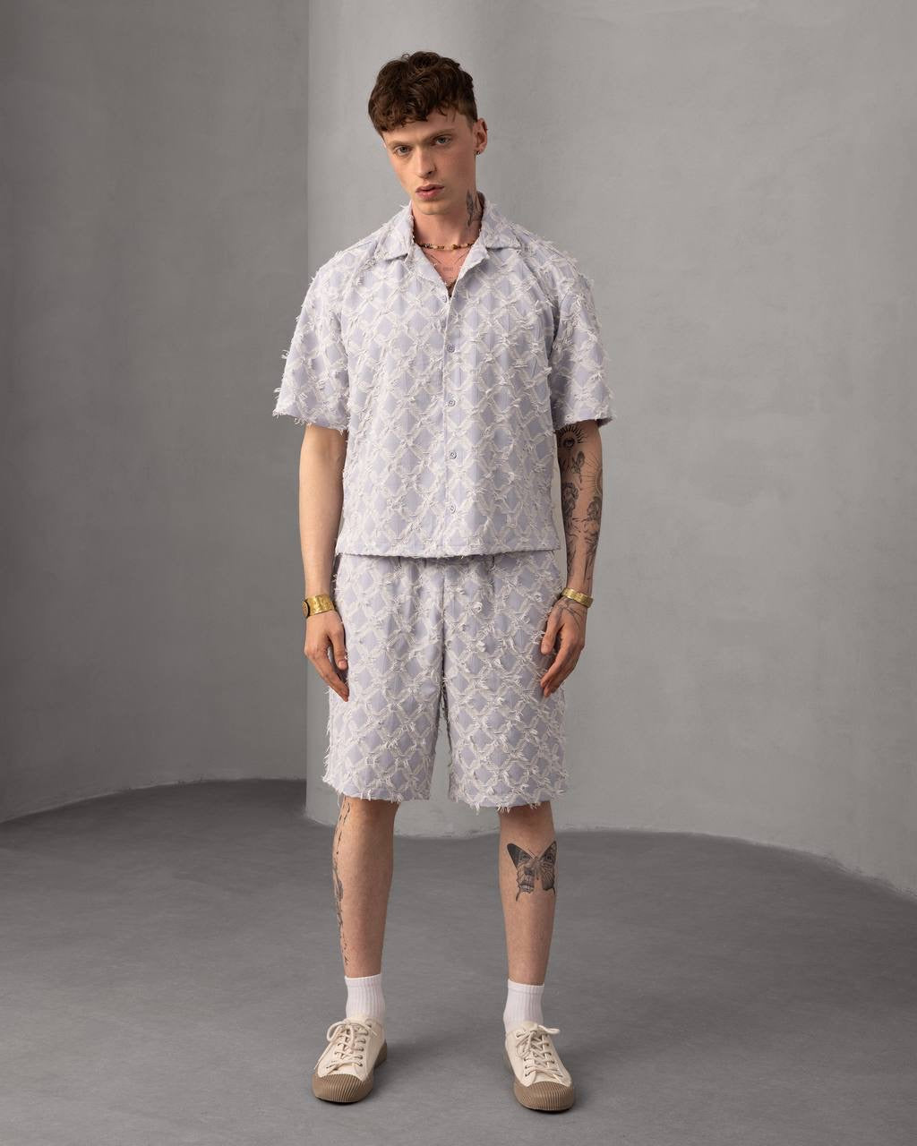 Men's Casual Floral Stylish Summer Shirt & Shorts Set