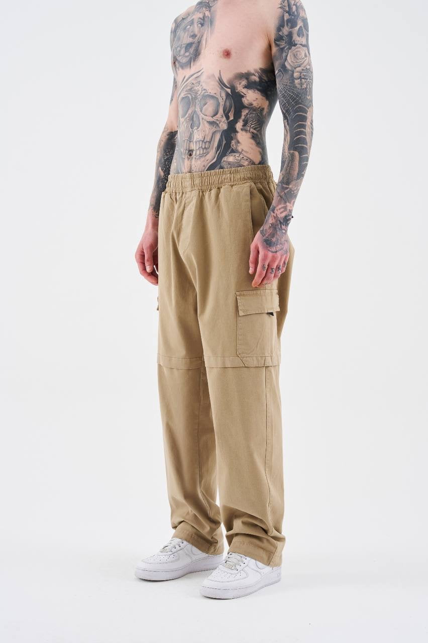 Men’s Relaxed Fit Denim Cargo Trousers