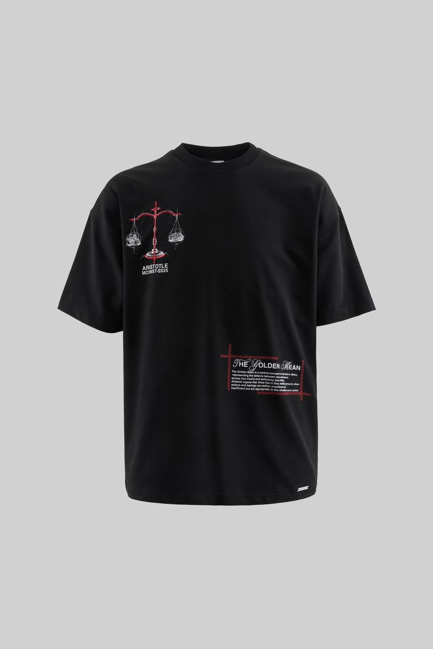 Men's Boxy Fit Short Sleeve T-Shirt in Navy Blue Soft Cotton
