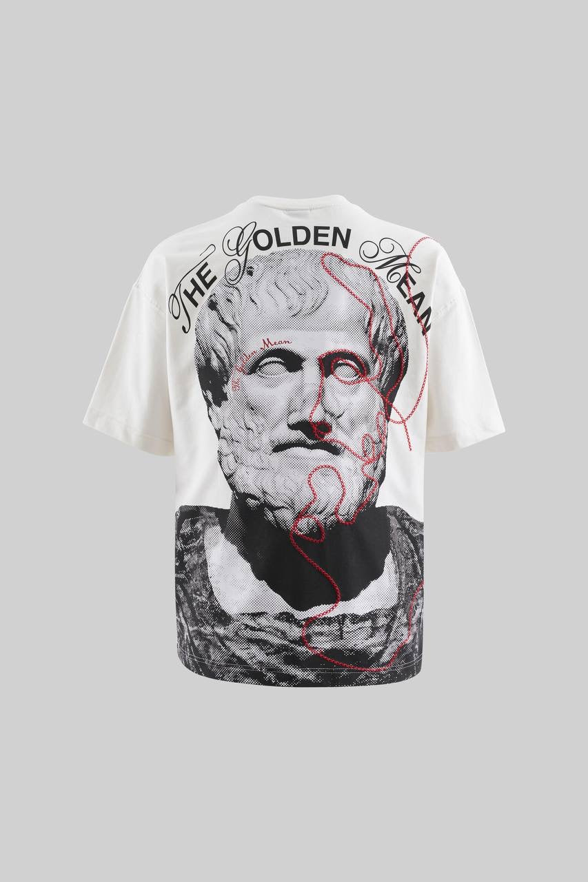 Men's Boxy Fit Short Sleeve Laced T-Shirt in Soft Cotton