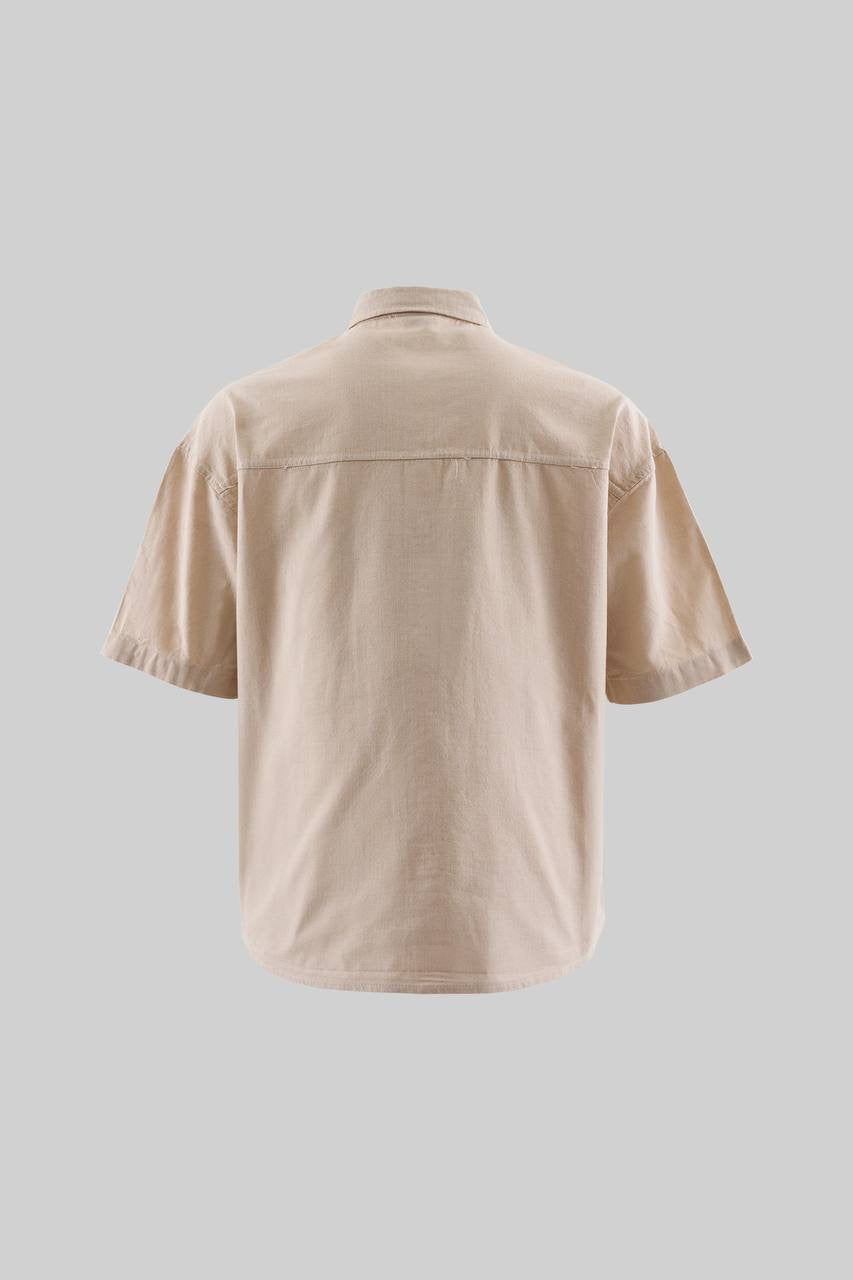 Men’s Boxy Fit Half Sleeve Cotton Shirt in Soft Fabric
