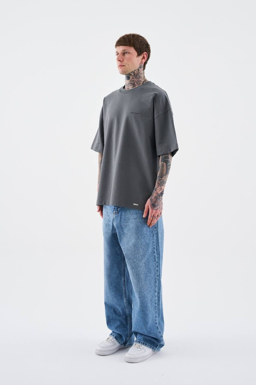Essential Washed Dark Grey T-Shirt for Men