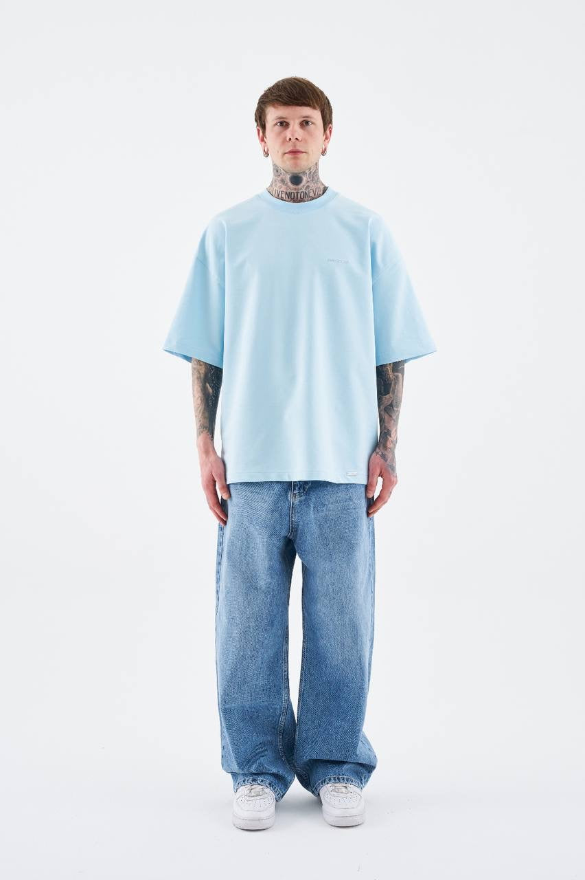 Baby Blue Oversized T-Shirt – Unisex Premium Cotton