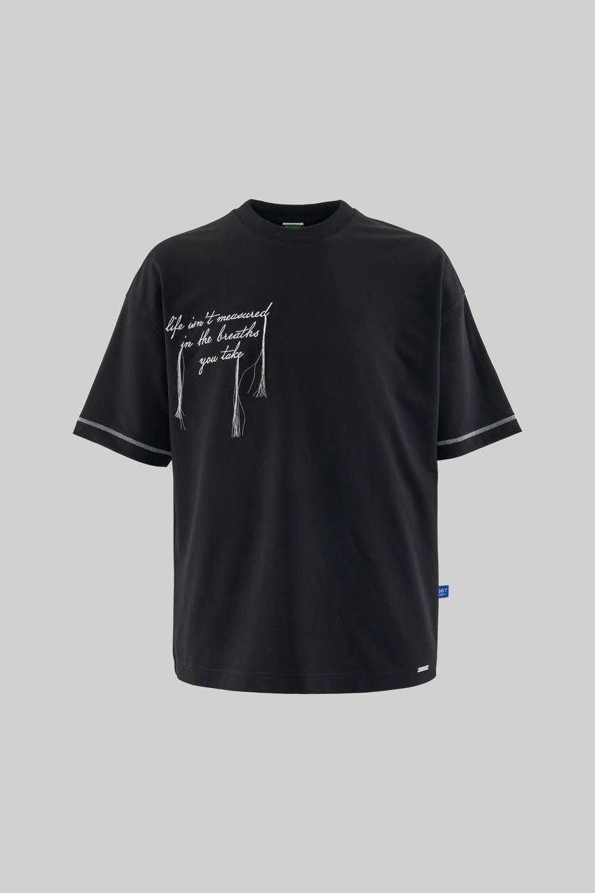 Men's Boxy Fit Short Sleeve T-Shirt in Soft Cotton – Black