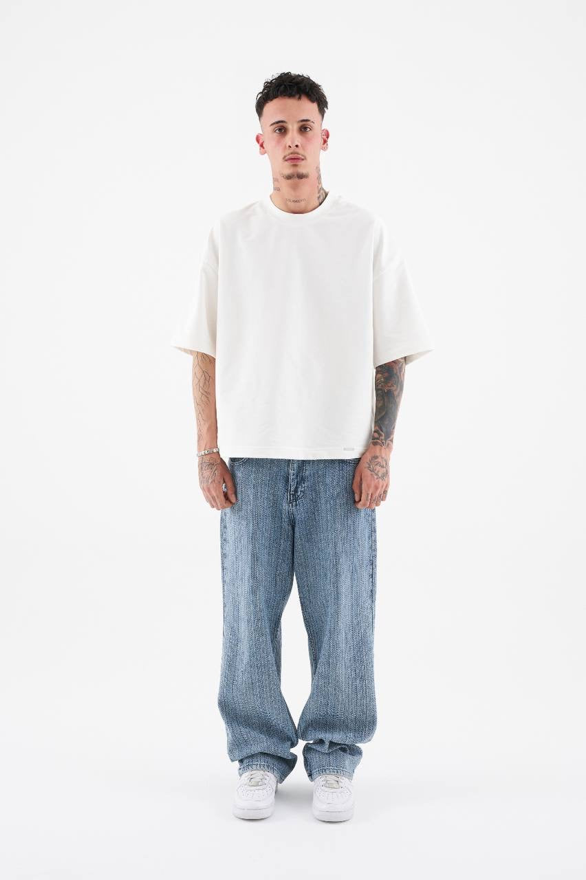 Men’s Relaxed Baggy Fit Denim Jeans in Soft Washed Cotton
