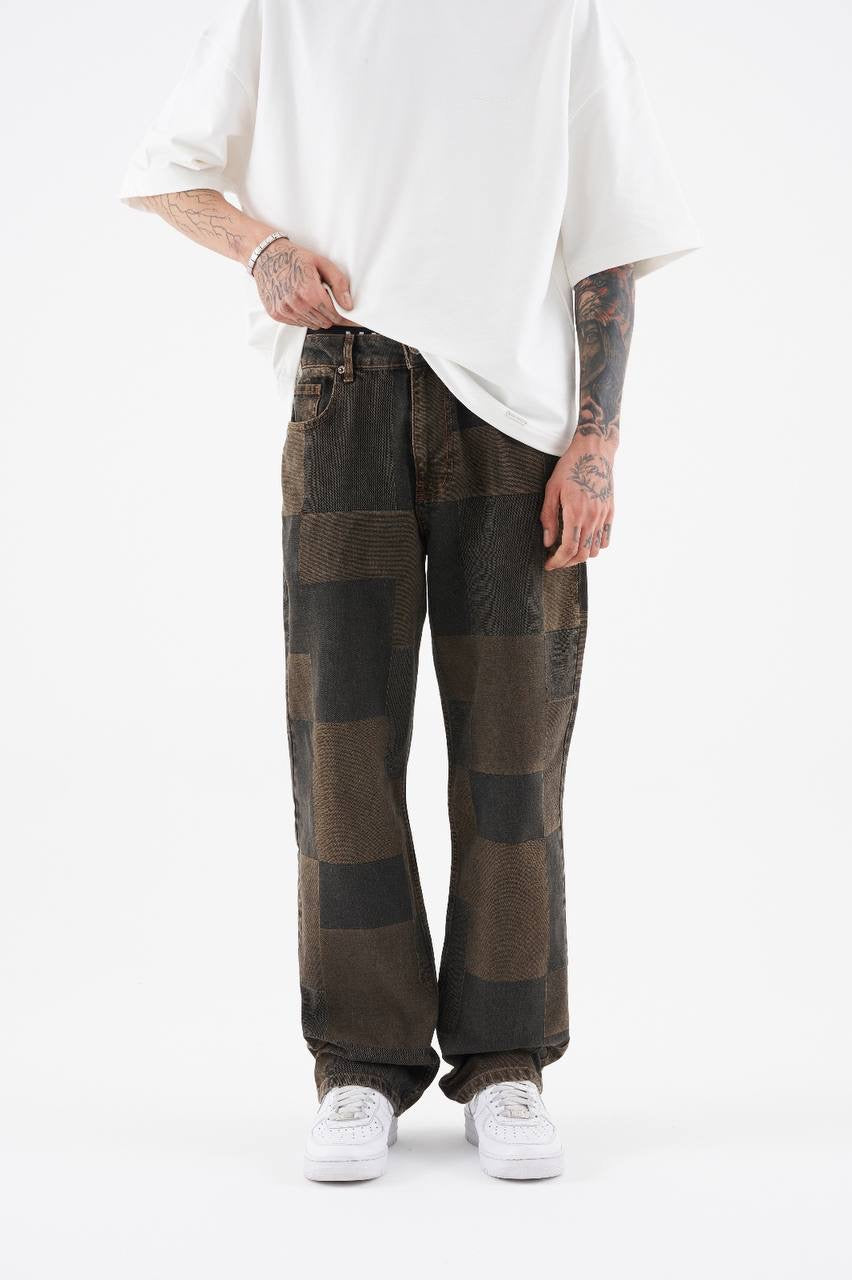 Men's Oversized Baggy Fit Jeans in Soft Cotton Denim