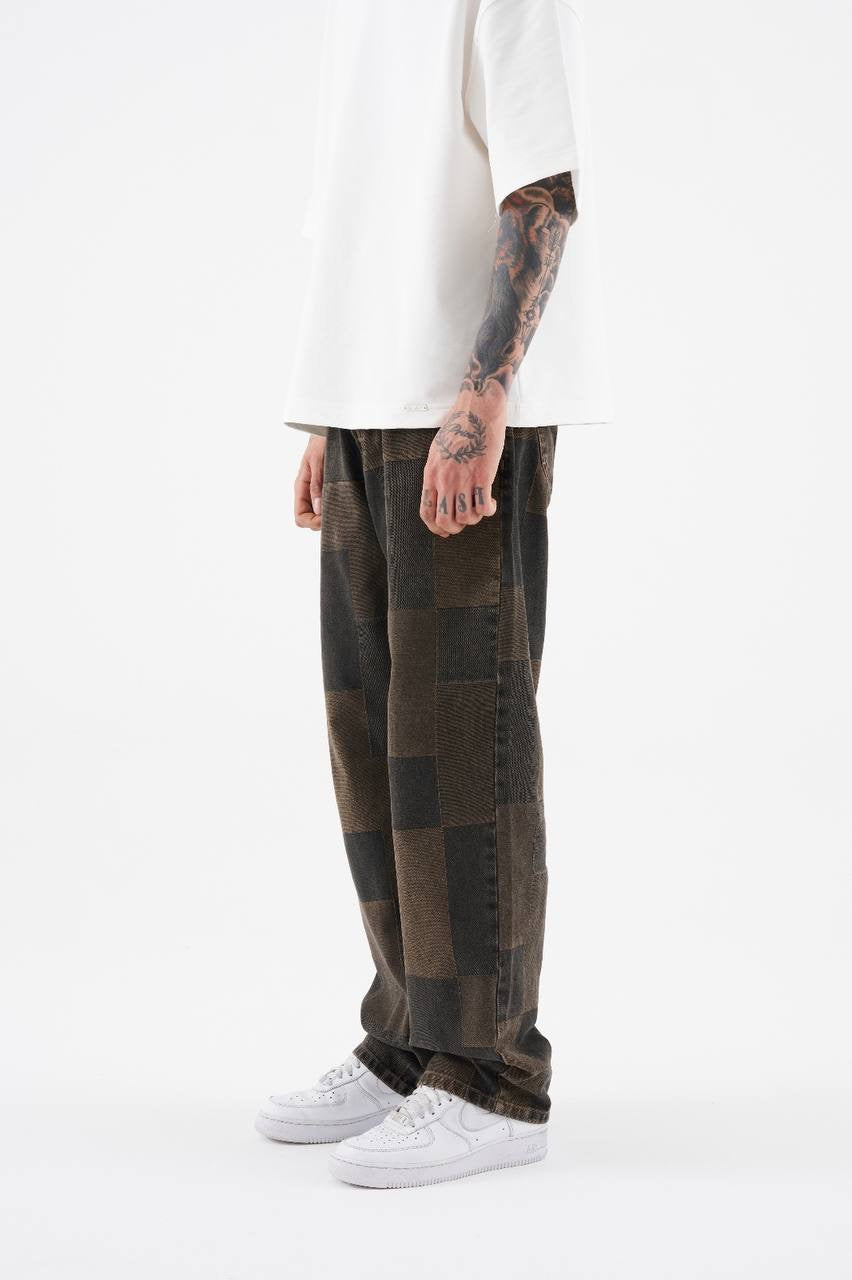 Men's Oversized Baggy Fit Jeans in Soft Cotton Denim