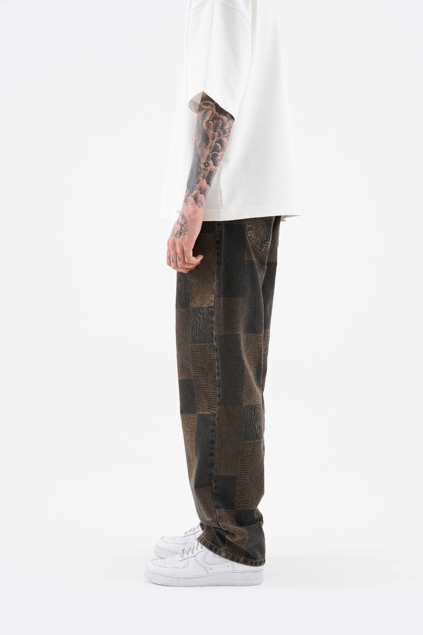 Men's Oversized Baggy Fit Jeans in Soft Cotton Denim
