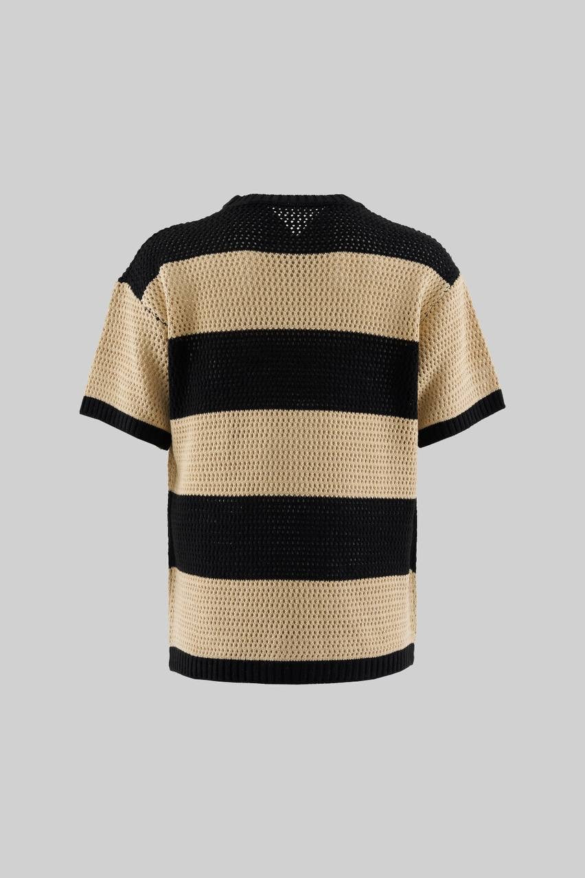 Men’s Relaxed Fit Alpaca Wool Stripe Jumper – MACHINIST