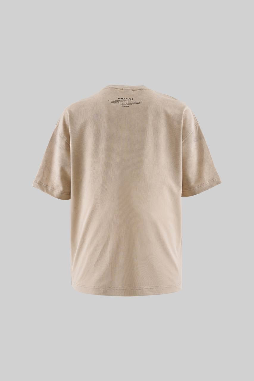 Men’s Boxy Fit Crew Neck Textured Short Sleeve T-Shirt in Soft Cotton