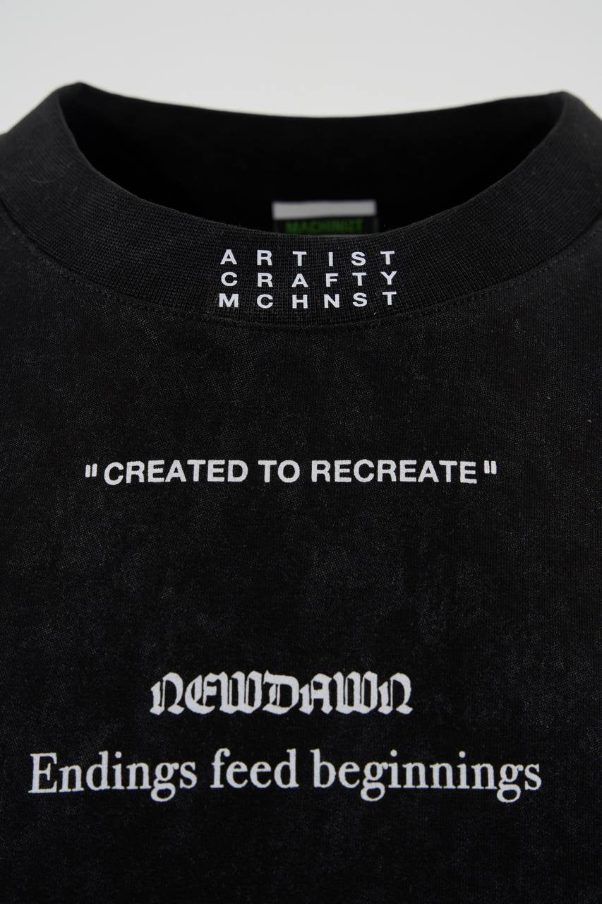 Men’s Boxy Fit Slogan Printed Crew Neck Short Sleeve Cotton T-Shirt