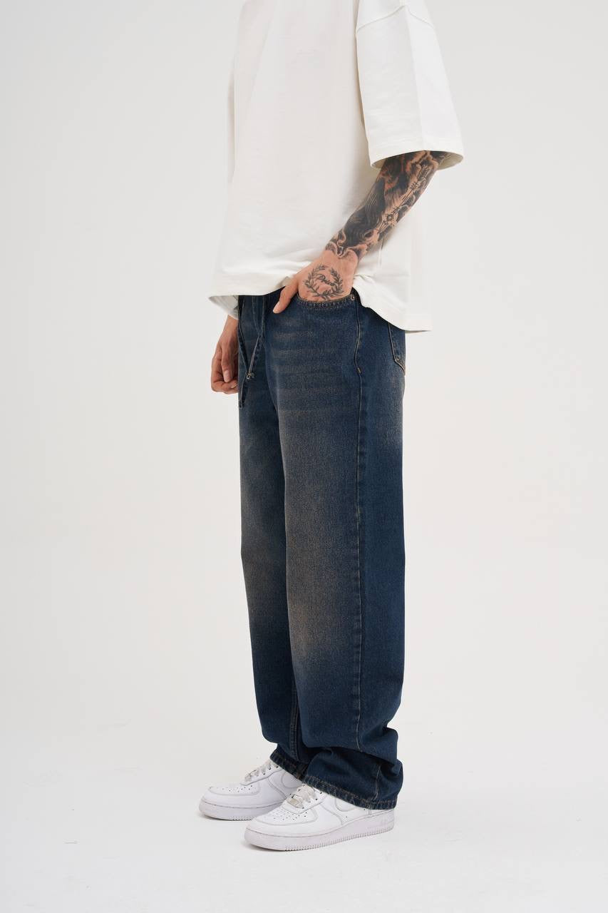 Men’s Oversize Baggy Fit Washed Denim Jeans