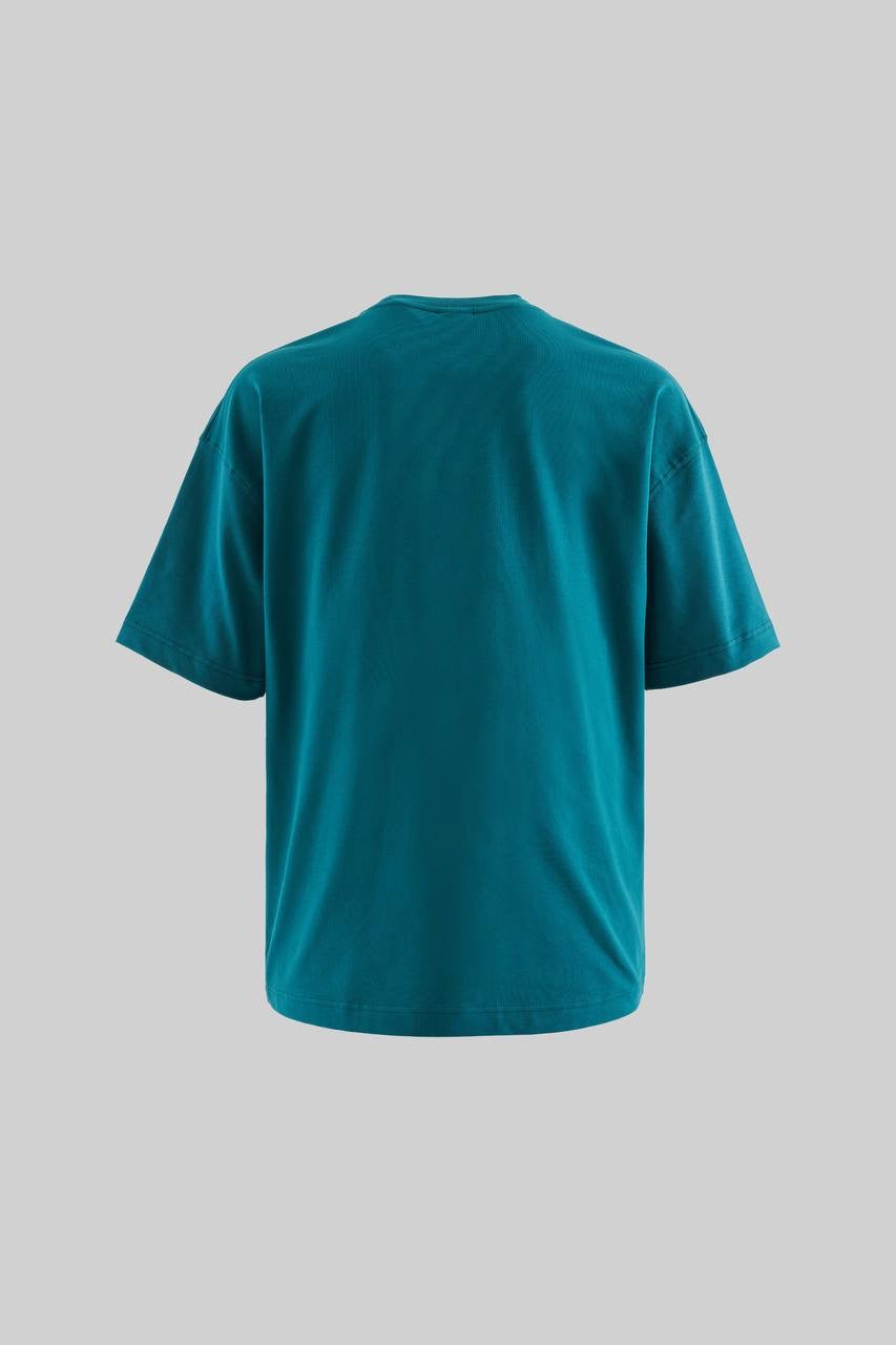 Men's Oversized Embroidered Collar T-Shirt in Warm Cotton