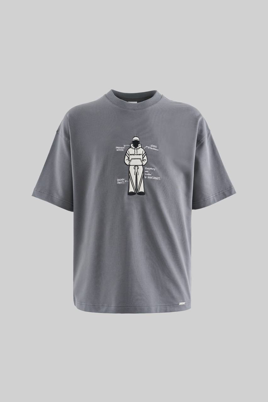 Men's Oversized Fit Graphic T-Shirt in Soft Cotton