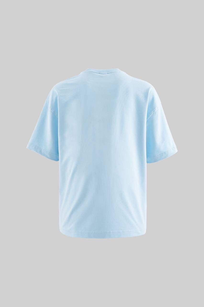 Men’s Boxy Fit Graphic T-Shirt with Peripheral Print in Soft Cotton