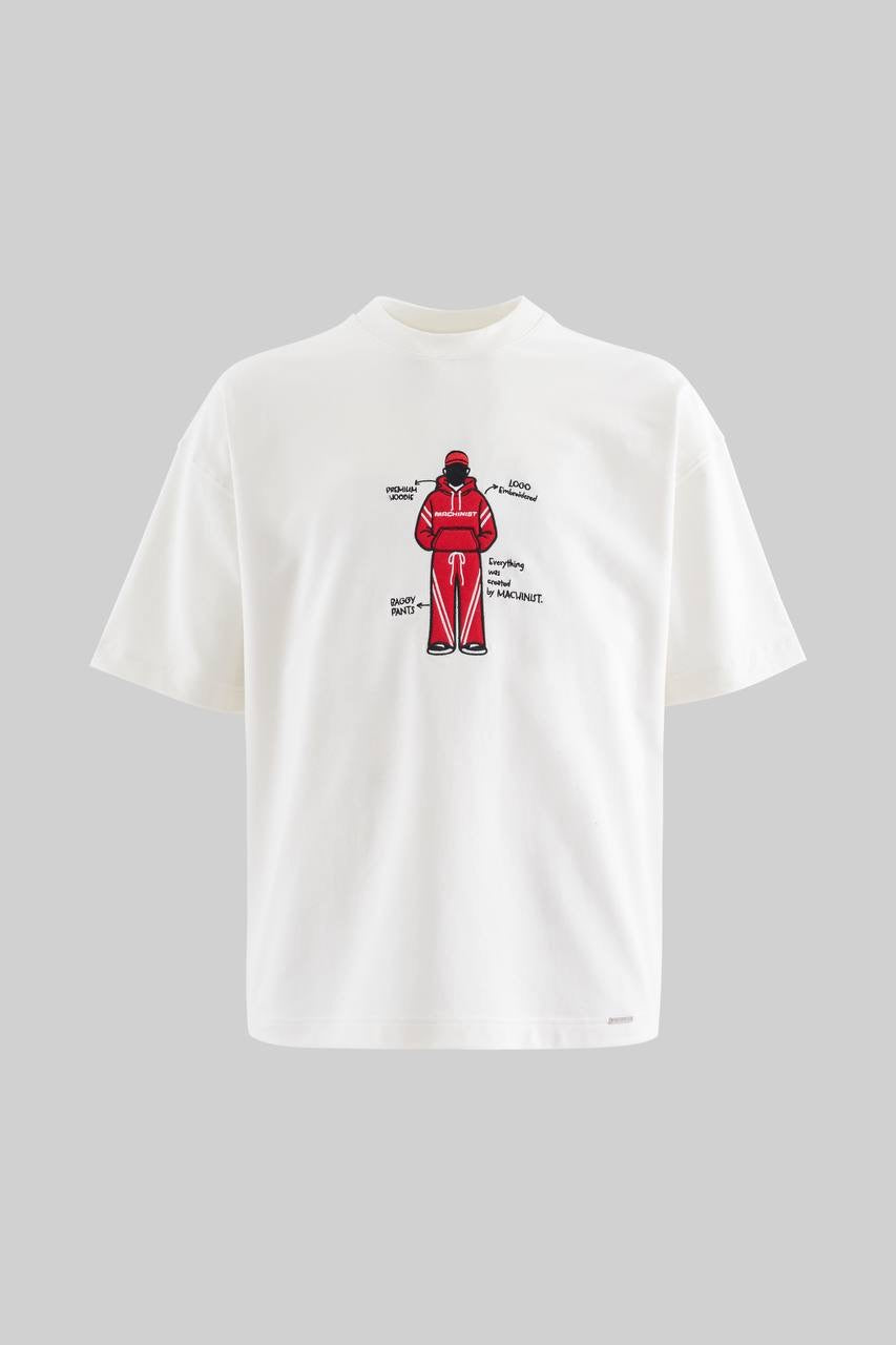 Men’s Archive Print Boxy Fit T-Shirt in Soft Cotton