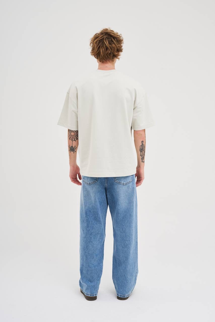 Men’s Oversized Slogan Print T-Shirt