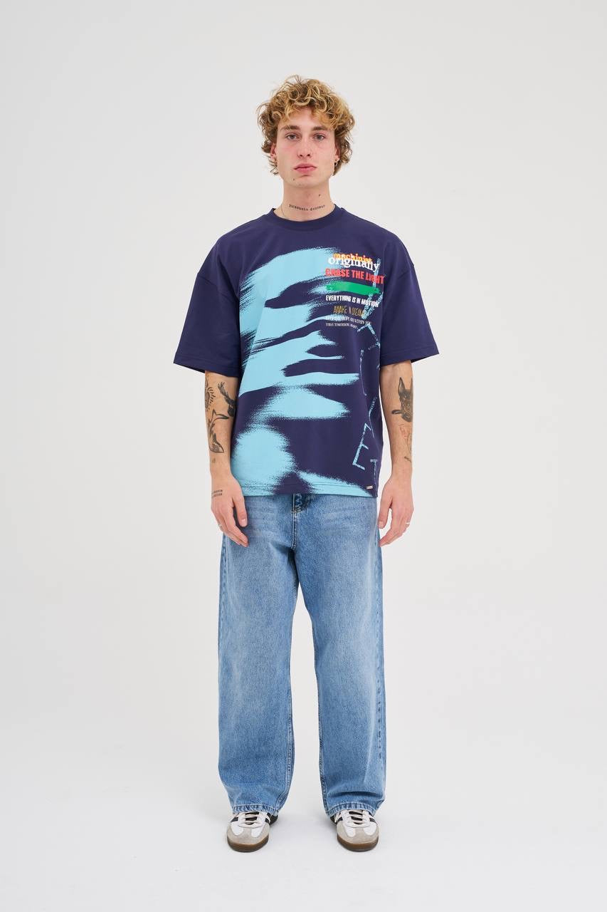 Men's Oversized Slogan Graphic T-Shirt