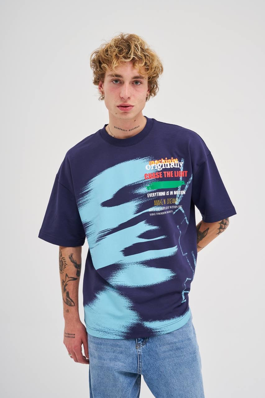 Men's Oversized Slogan Graphic T-Shirt
