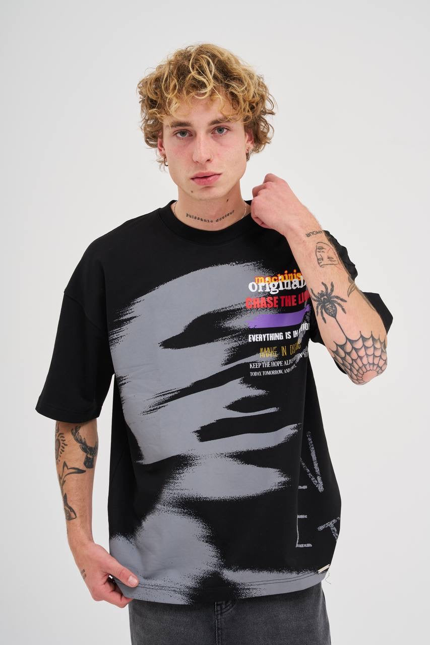 Men's Oversized Graphic T-Shirt in Soft Cotton