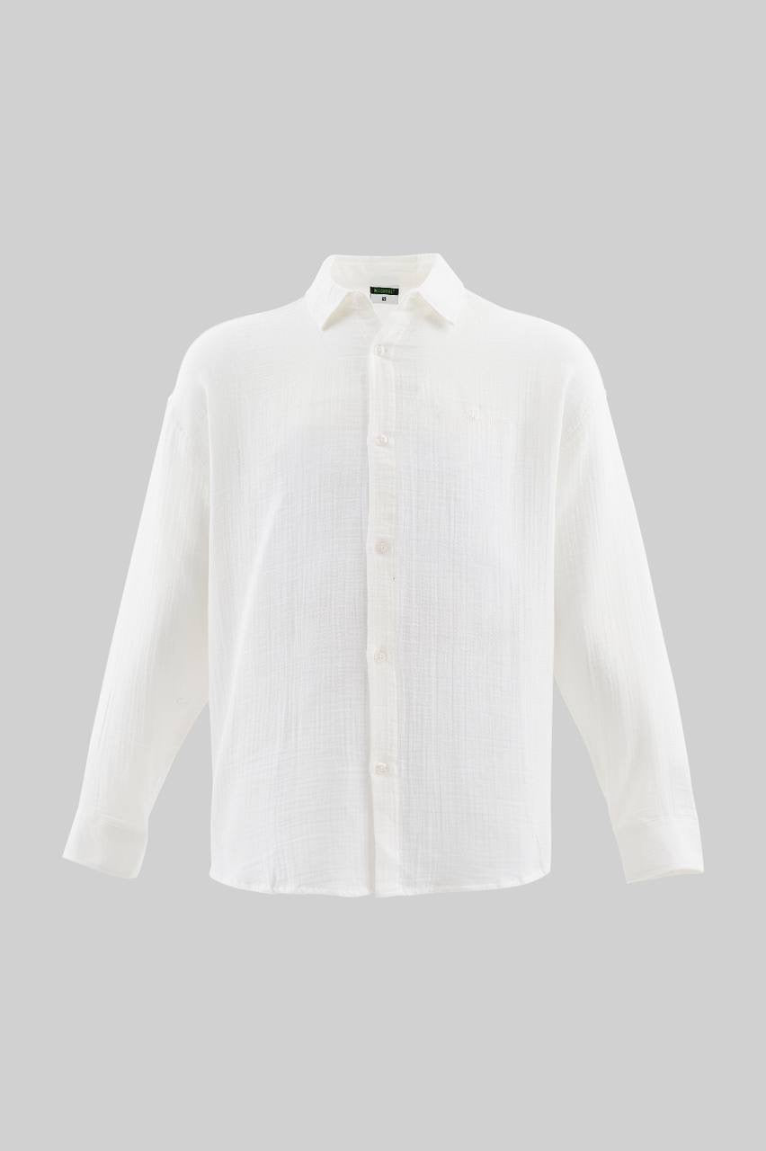 Men's Relaxed Fit Long Sleeve Casual Shirt in Soft Cotton
