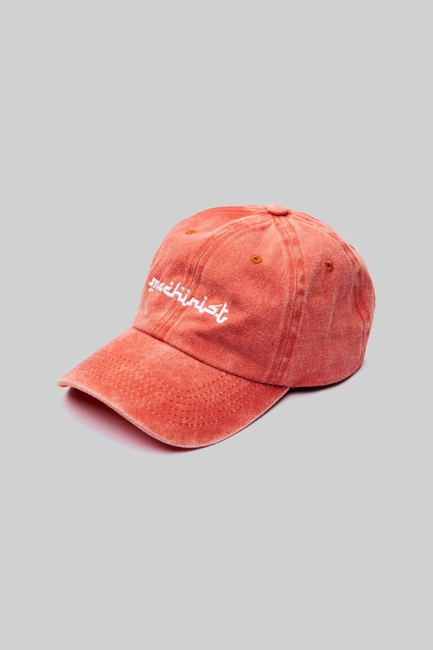 Unisex Curved Brim Baseball Cap in Orange