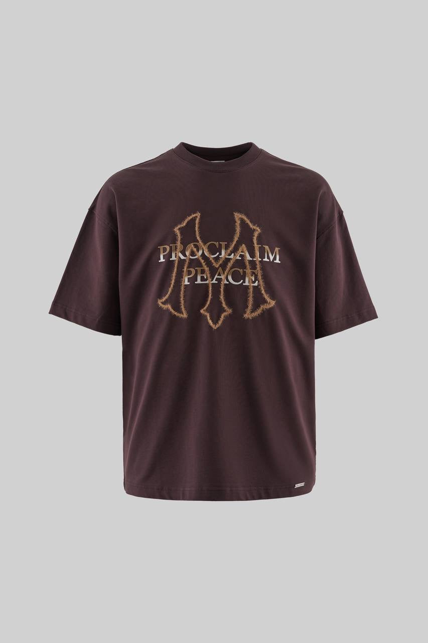 Men's Relaxed Fit Peace Graphic T-Shirt in Soft Cotton