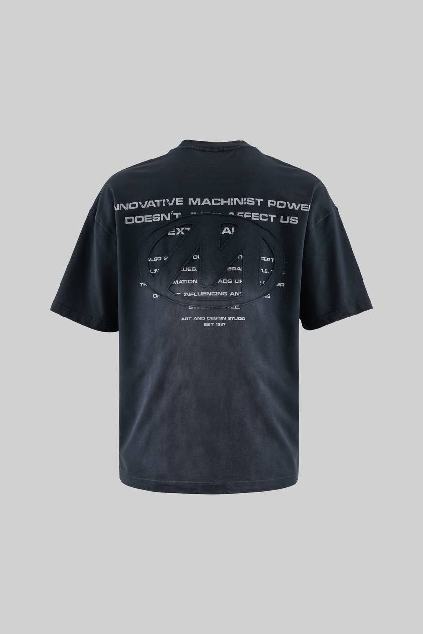 Men's Boxy Fit Short Sleeve Novesance T-Shirt in Soft Cotton
