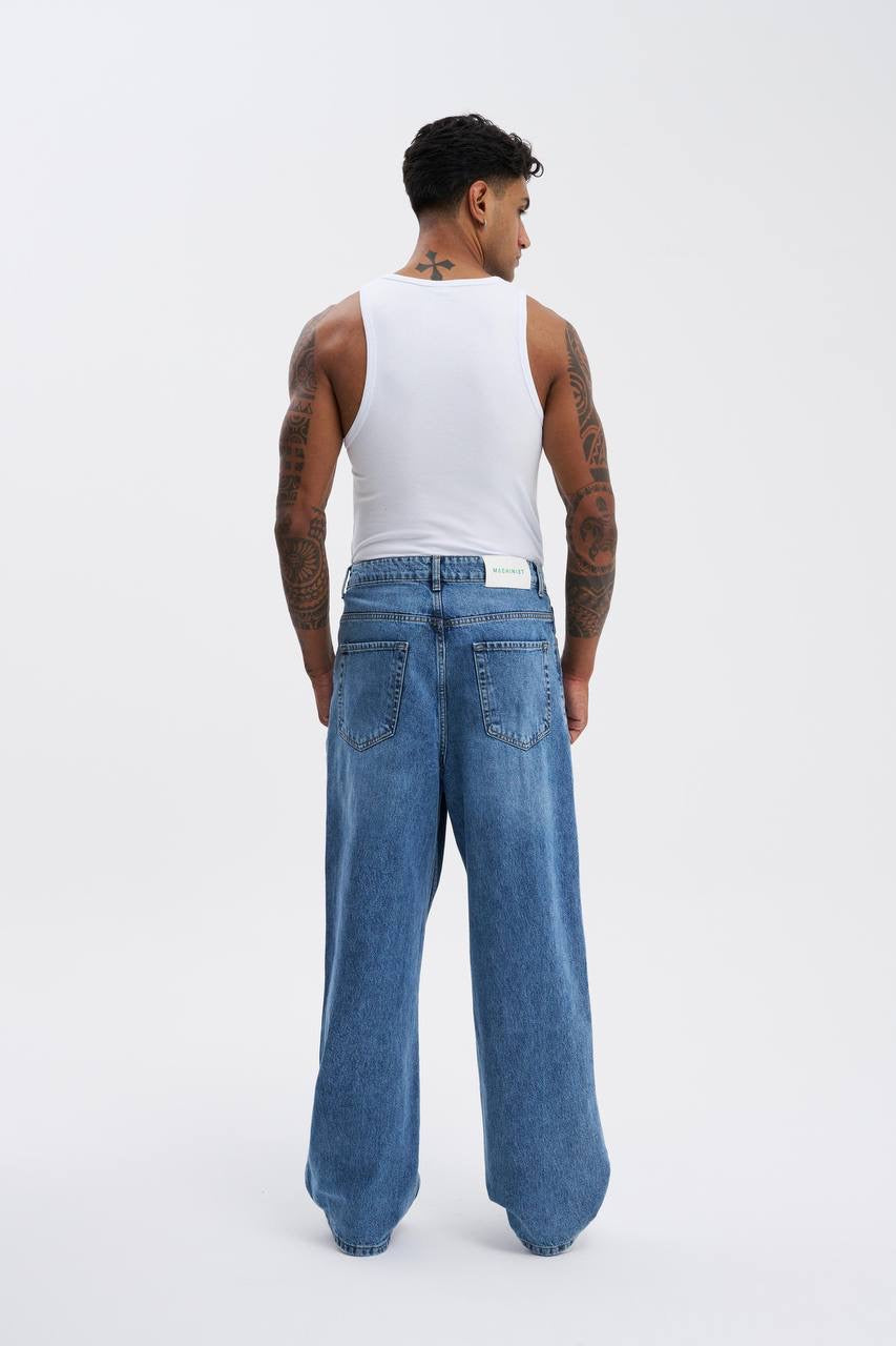 Machinist Men's Oversize Baggy Jean AQUA