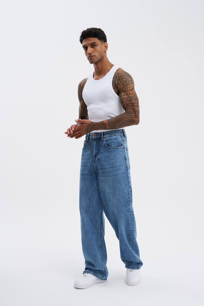 Machinist Men's Oversize Baggy Jean AQUA