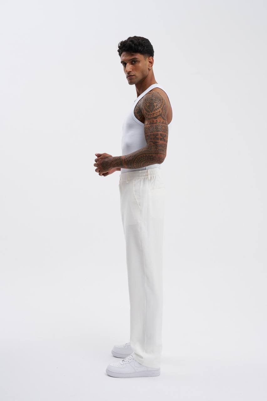 Oversize Baggy White Denim Pant – Machinist