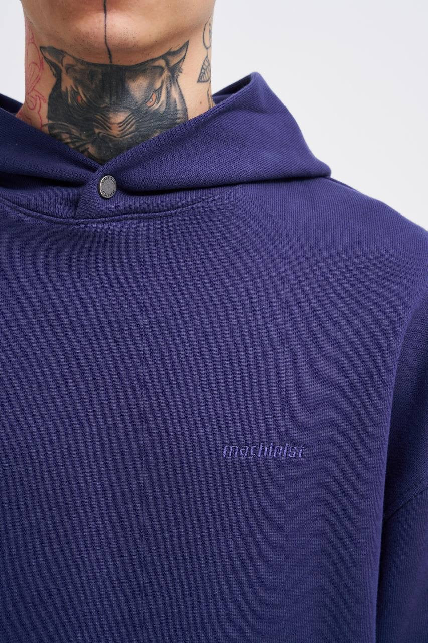 Machinist Men's Basic Diagonal Hoodie – Midnight Blue