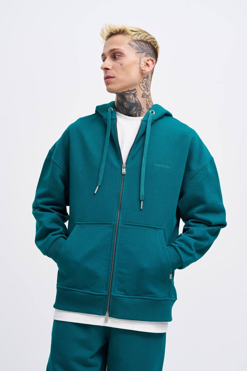.Oliver Men's Sweatshirt Jacket – Petrol