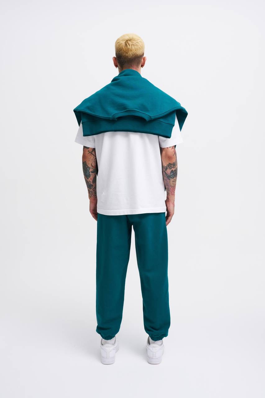 Machinist Baggy Oversize Petrol Green Sweatpants