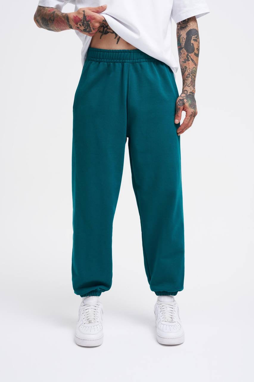 Machinist Baggy Oversize Petrol Green Sweatpants