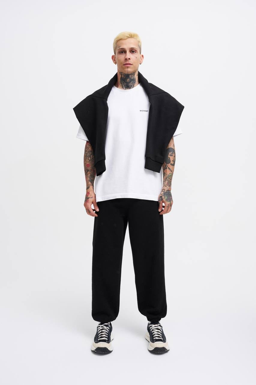 Machinist Basic Diagonal Jogger – Black Sweatpants