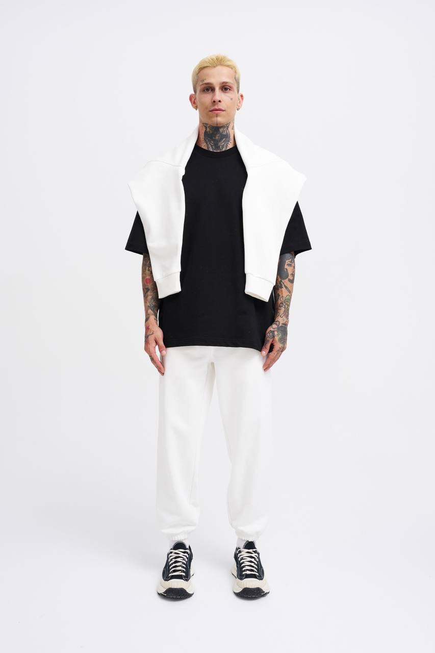 Machinist Basic Diagonal Jogger – Ecru Sweatpants