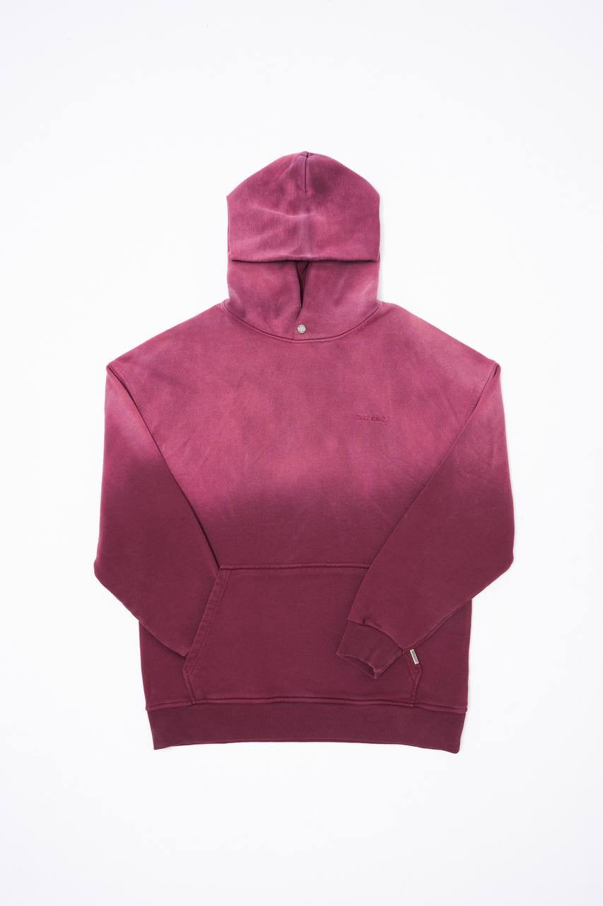 Machinist Men's Gradient Washed Red Hoodie