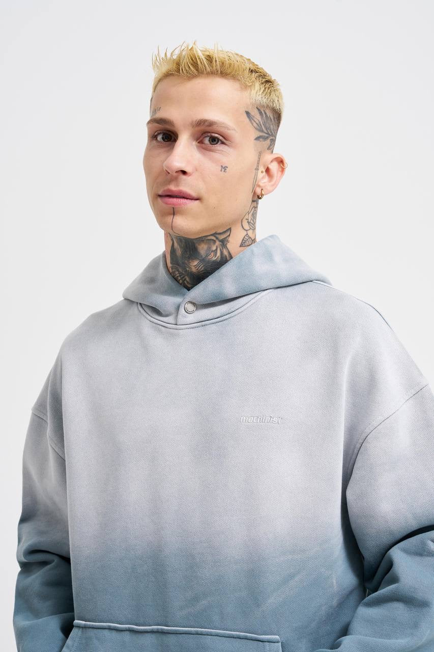 Machinist Men's Gradient Washed Ghost Hoodie