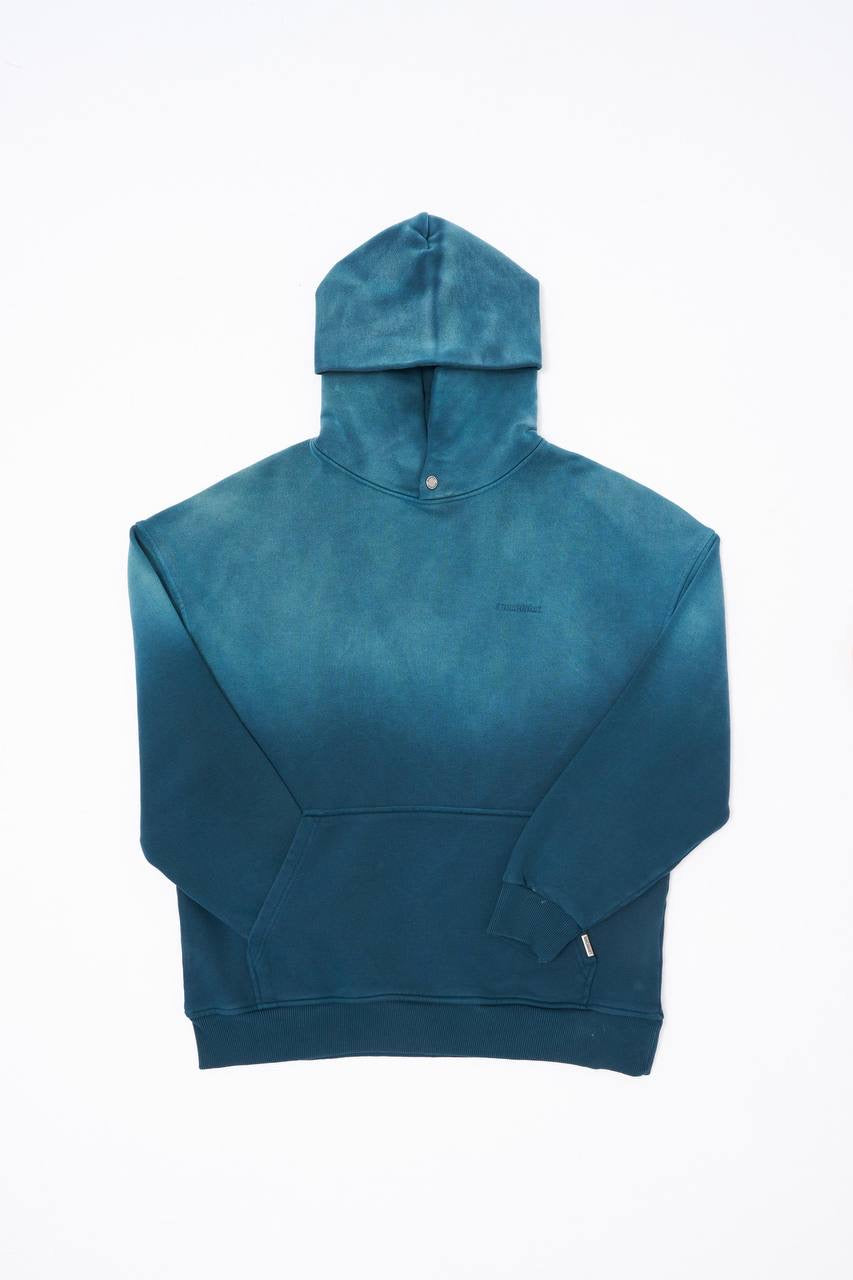 Machinist Men's Gradient Washed Oil Green Hoodie