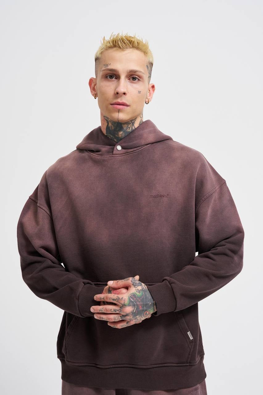 Machinist Men's Gradient Washed Coffee Hoodie