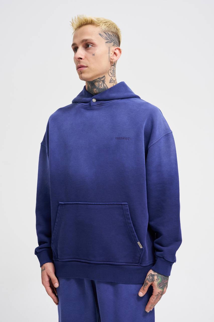 Machinist Men's Basic Diagonal Hoodie – Midnight Blue