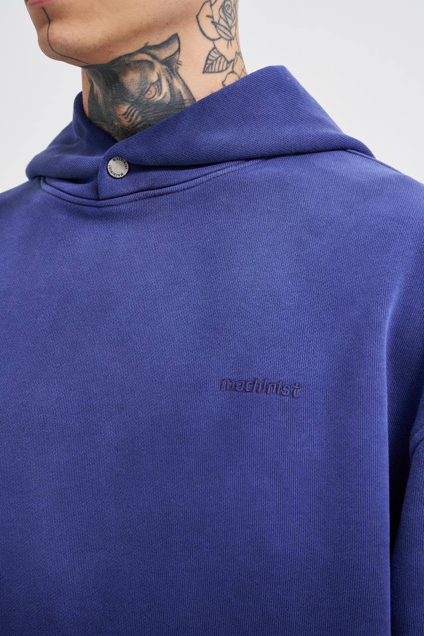Machinist Men's Basic Diagonal Hoodie – Midnight Blue