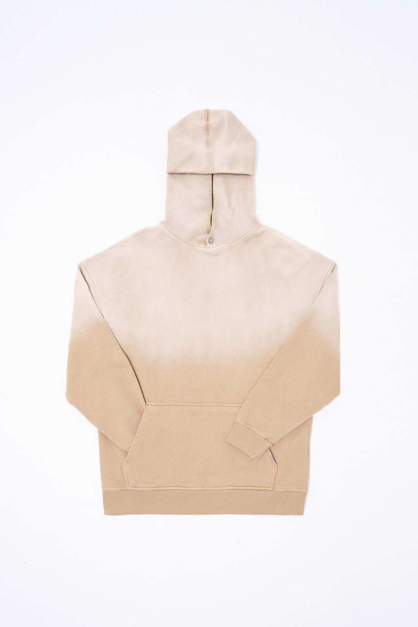 Machinist Men's Gradient Washed Beige Hoodie